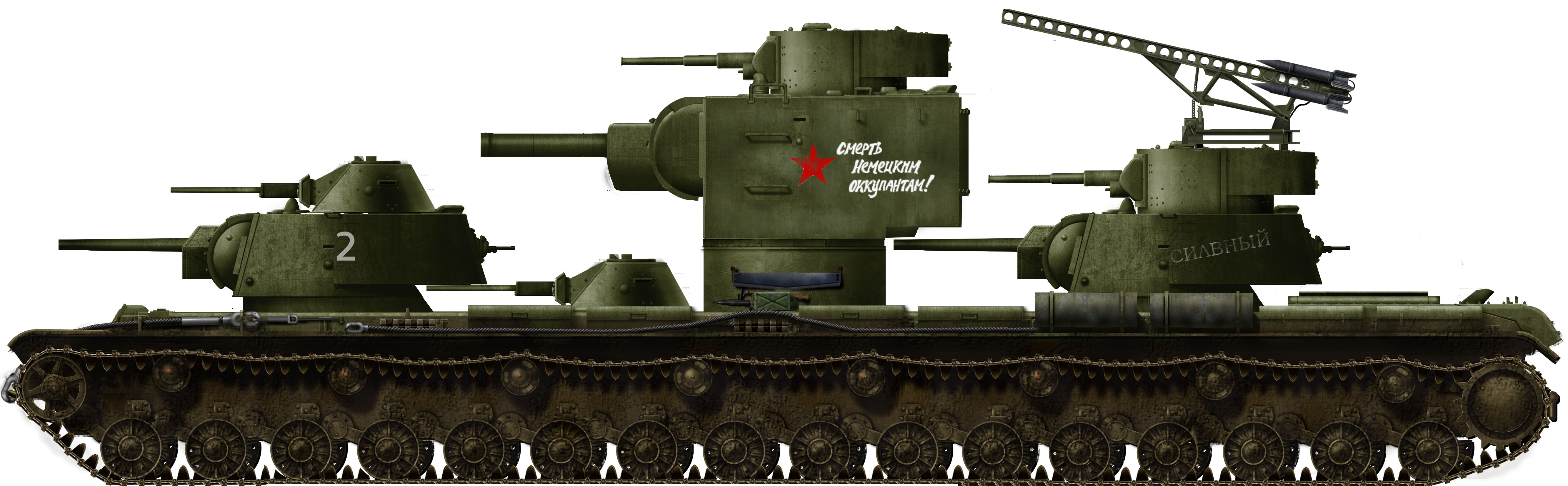 KV6 Tank Illustrated